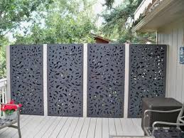 Modinex 6 Ft X 3 Ft Charcoal Gray Modinex Decorative Composite Fence Panel Featured In The Botanical Fence Design Backyard Fence Decor Outdoor Privacy Panels