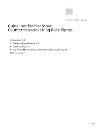 Appendix C Guidelines For Pier Scour Countermeasures Using