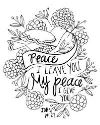 John 14 27 Peace Quilt Label Bible Verse Coloring Page Bible Coloring Pages Bible Art Journaling