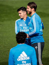 Brahim Diaz Of Real Madrid Sergio Ramos Of Real Madrid During The Sergio Ramos Real Madrid Madrid
