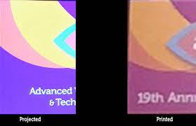 It would help if you remembered that it is impossible to print bright red, bright green, or bright blue colors (and neons, too) with the cmyk color model. Match Projected Rgb To Printed Cmyk Graphic Design Stack Exchange