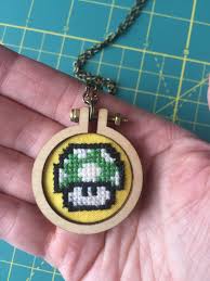 Stitching patterns are ideal for cards, gift tags, samplers or christmas stockings. Free Cross Stitch Pattern Mario 1 Up Mushroom