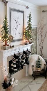 53 Wonderfully Modern Christmas Decorated Living Rooms Christmas Fireplace Decor Christmas Mantel Decorations Christmas Fireplace
