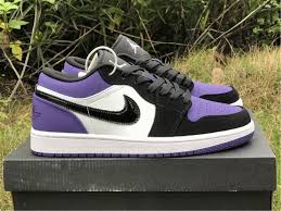 Gs Men S Air Jordan 1 Low Court Purple Shoes 553560 125 In 2020 Latest Jordan Shoes Jordan 1 Jordan 1 Low