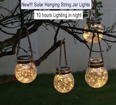 Solar Hanging Lights Outdoor Warm White Cold White Rgb Color 30 Leds Solar Powered Led Garden Lights For Lawn Patio Yard Warm White Camping String Lights String Lights Bedroom From Sunway168 12 42