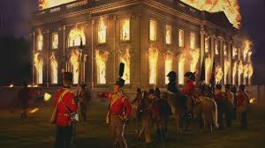 Burning Of Washington War Of 1812 Maison Blanche Guerre Maison