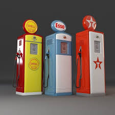 1950 Gas Pump 3d Model Vintage Gas Pumps Old Gas Pumps Gas Pumps