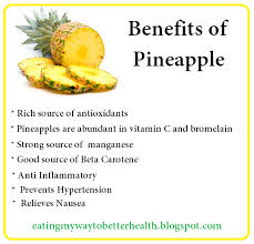 1 Antioxidant Pineapples Are A Rich Source Of Antioxidants They Fight Against Free Radicals In The Pineapple Benefits Pineapple Health Benefits Food Charts