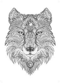 Free werewolf coloring page | lineart: Free Wolf Coloring Pages For Adults Coloring And Drawing