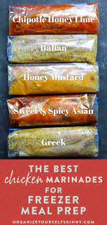 Chicken Marinade Recipes To Freeze Freezer Meal Prep Freezer Meals Healthy Freezer Meals