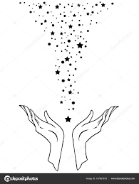Magic In Hand Star Illustration Magic Drawing How To Draw Hands