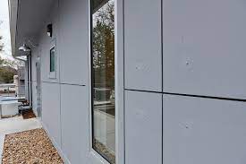 Panels can also be installed direct to stud up to 24oc. Dough Market New Retail Form Function Architecture Modern Siding Modern Farmhouse Exterior House Exterior