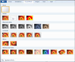 Windows Live Movie Maker Visual Effects Visual Effects Windows Movie Maker Visual