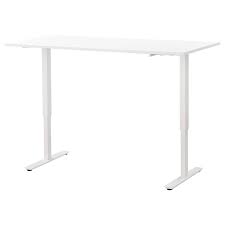 Skarsta Escritorio Sentado De Pie Blanco 160x80 Cm Ikea In 2020 Desk Ikea Adjustable Desk