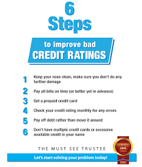 6 Steps To Improve Bad Credit Ratings | Paul Pickering Ltd.