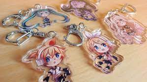 Vocaloid Clear Acrylic Keychain Vocaloid Anime Accessories Acrylic Keychain