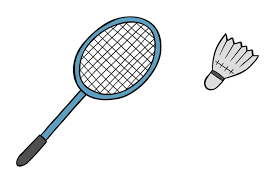Cartoon Vector Illustration Of Badminton Racket And Ball Shuttlecock  2392508 Vector Art at Vecteezy