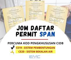 Ce01 pembinaan jalan dan pavemen ce23 kerja prestressing dan post tensioning. Permohonan Lesen Kewangan Mof Jom Tambah Kod Bidang Cidb Anda Dengan Mendaftar Permit Span