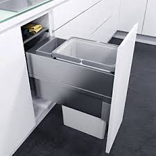 Amazon com mdesign stackable kitchen pantry cabinet or refrigerator. Kitchen Bins Kitchen Waste Recycling Bins Wickes
