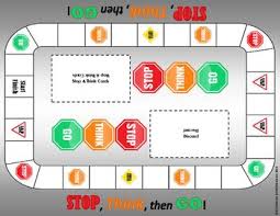 Stop Think Then Go Game For Addressing Impulse Control Activities For Kids Social Skills Therapy Games