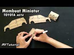 Cara Membuat Miniatur Mobil Toyota Agya Dari Kardus Ide Kreatif Mobil Miniatur Toyota