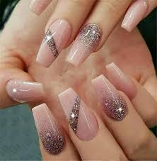 Nails Coffin Glitter Gold Pink 45 Ideas Ombre Acrylic Nails Nail Art Hacks Ballerina Nails We have collected temeless ideas of pink and white nails, which enchantingly complete the image of bride.