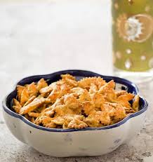 Use Your Air Fryer For The Power Of Good And Make These Crispy Crunchy Bow Tie Chips They Re Flavored With Nooch A Pasta Chips Bowtie Pasta Air Fryer Recipes