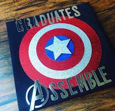 Avengers Graduation Cap I Designed Avengers Graduation Cap Decoration Graduation Cap High School Graduation Cap Decoration