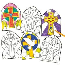 Colour Your Own Stained Glass Window Decorations With These Great Kits Great Kids Craft For School Or At H Sunday School Crafts Christian Crafts Bible Crafts