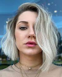 When the hairdo is styled with a side parting, one side of the hair is. A Must Try Asymmetrical Bob Haircuts