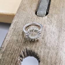 muizentrap ring cirkel folded ring circle muizentrappetjes ring zilver sieraden handgemaakt corinarietveld sieraden circle ring rings for men silver