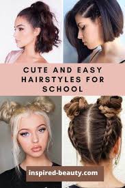 Easy Hairstyles For School Short Hair Inspired Beauty Easy Hairstyles For School Short Hair Easy Hairstyles Easy Hairstyles For School