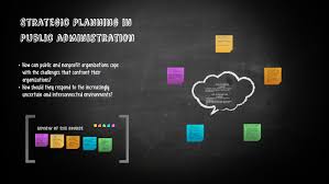 While public administration practice and education in general has become considerably professionalized in the last decade, existing knowledge on public administ. Strategic Planning In Public Administration By Marie Mkheidze