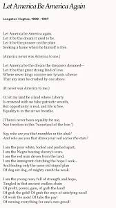 Jake Tapper On Twitter World Poetry Day Langston Hughes Let It Be