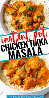 Instant Pot Chicken Tikka Masala In 2020 Instant Pot Chicken Thighs Recipe Instant Pot Dinner Recipes Tikka Masala
