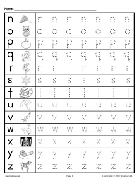 Lowercase Letter Tracing Worksheets Tracing Letters Letter Tracing Worksheets Alphabet Tracing Worksheets