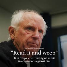 In an e-forum blast Tuesday, Richmond Mayor Tom Butt said a nearly two-year  investigation into allegations against him has concluded after finding no  evidence of wrongdoing. “Read it and weep,” Butt said