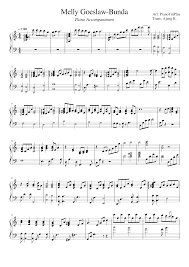Melly Goeslaw Bunda Piano Accompaniment Sheet Music For Piano Solo Musescore Com