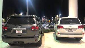 The toyota land cruiser has been on the market in some form for almost 70 years and is regarded as one of the toughest, most durable vehicles on sale across the world. Night Battle 2019 Land Cruiser Vs Sequoia Platinum Youtube