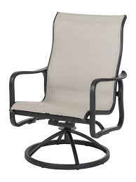 Anna maria aluminum high back sling dining chair. Cabrisa Sling High Back Swivel Rocking Lounge Chair Gensun