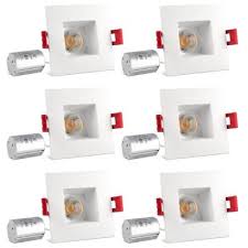 Compareclick to add item patriot lighting® 5 & 6 recessed white baffle square trim for downlight to the compare list. Square Recessed Lighting Kits Recessed Lighting The Home Depot