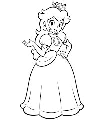 Mario kart baby daisy coloring pages. Princess Daisy And Peach Coloring Pages Coloring Home
