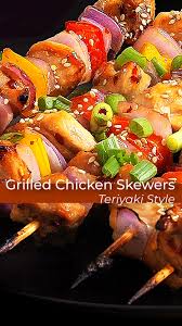 🔥 Easy Teriyaki Chicken, Skewers in the Toaster Oven! 🍢 These flavorful  Tiki, Chicken Skewers are ready in just 15 minutes! They, feature juicy  chicken, vibrant bell peppers, and onions, brushed with ...