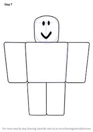 Learn How To Draw Noob From Roblox Roblox Step By Step Drawing Tutorials Roblox Easy Drawings Drawing Tutorial
