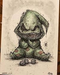 The writing looks like a words, but it's not in any recognisable language. Which Sketch Is The Creepiest Horror Sketches By Ricky Romero Mrrevenge Horror Dark Art Tattoo Nightmare Before Christmas Drawings Tim Burton Art