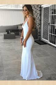 Prom Dresses Backless Prom Dresses White Prom Dresses 2018 Prom Dresses Mermaid Promdress Trendy Prom Dresses Prom Dresses Sleeveless Backless Prom Dresses