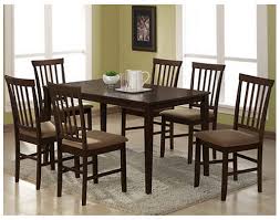 Modern 5 Pc Family Dining Room Table Chair Set Espresso Finish Tan Cushion Seats Homesweethome Dini Dining Room Table Set Dining Room Sets Dining Sets Modern
