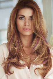 Strawberry Blonde Purple Streaks Strawberry Blonde Hair Hair Blonde Hair
