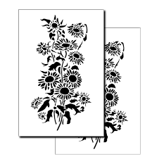 I create this custom wood wall decor using reclaimed wood. 2 Pack Sunflower Wall Model Craft Painting Stencils Mylar 14 Flower Template Walmart Com Walmart Com