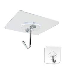Once the heavy item is hung on the wall, the french cleat is often screwed together from the underside or top. Self Adhesive Hooks Hangers Transparent Wall Hooks Heavy Duty 13 Lb Sticky Wall Hangers Kitchen Livingroom Bedroom Student Dormitory Wall Ceiling Hanger Waterproof And Oilproof Buy Online At Best